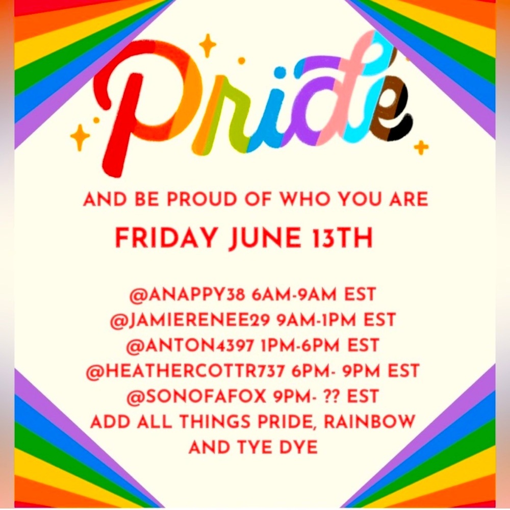 Pride Share Show Marathon! Friday June 13, 2025!